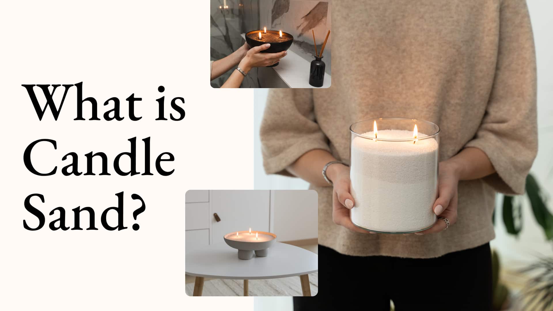 What is candle sand - candle sand burning in glass and ceramic bowls